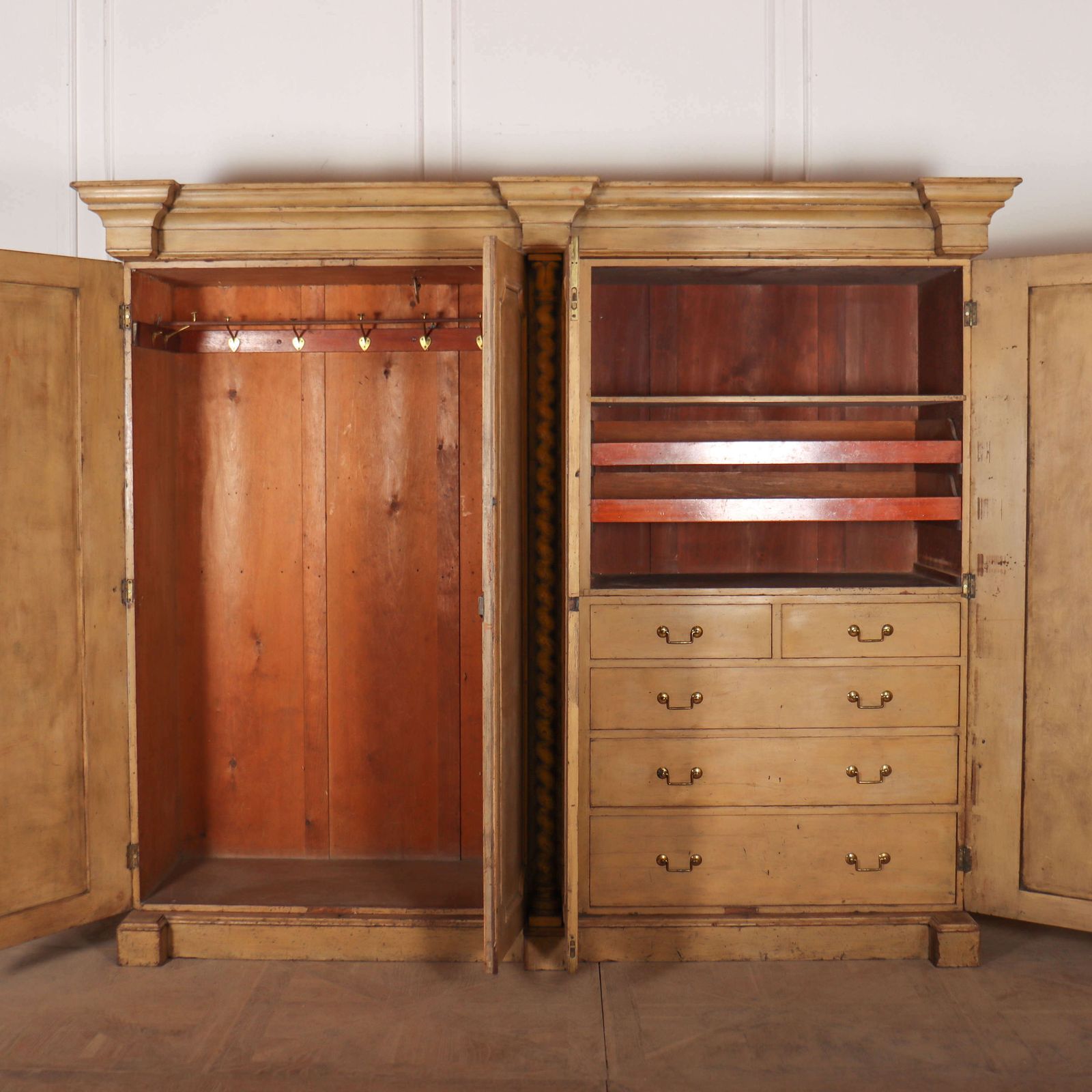 photo for sale Original Painted Country House Wardrobe