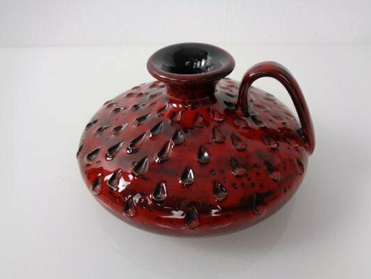 Italian Strawberry Ceramic Vase By Fratelli Fanciullacci For Bitossi, 1960s photo 208.0