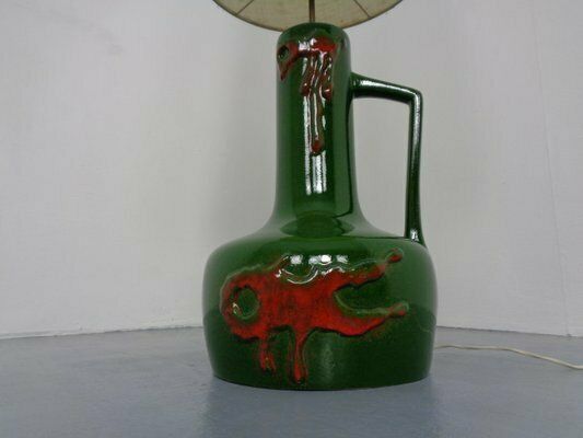 Large 440 50 Pop Art Ceramic Floor Lamp From Scheurich, 1970s photo Lighting