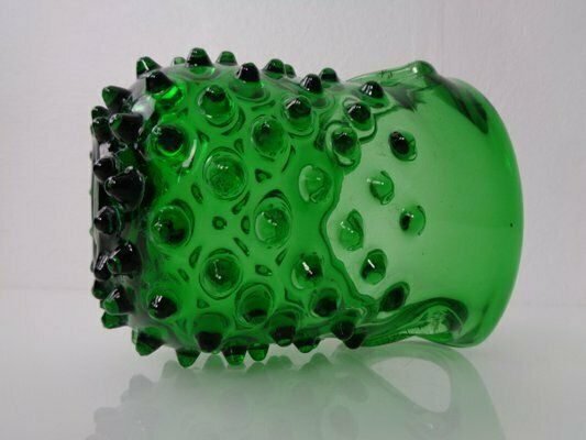 photo buy Italian Green Bubble Glass Bowls By Empoli, 1960s, Set Of 2