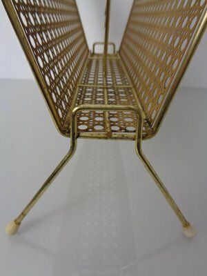 photo vintage French Metal Magazine Rack, 1960s