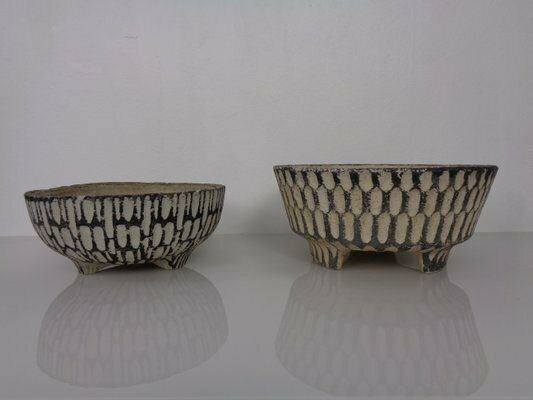 Mid Century Concrete Planters, 1960s, Set Of 2 photo furniture