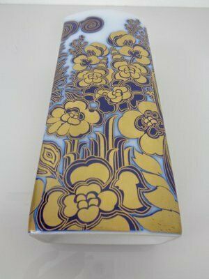 photo furniture Pop Art Hutschenreuther Cobalt Porcelain Vase By Hermann Schwahn, Germany, 1960s
