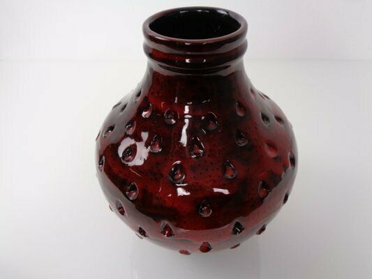 Italian Strawberry Ceramic Vase By Fratelli Fanciullacci For Bitossi, 1960s photo buy