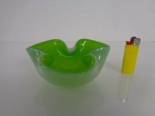 Green Sommerso Murano Glass Ashtray, Italy, 1960s photo Home Decor