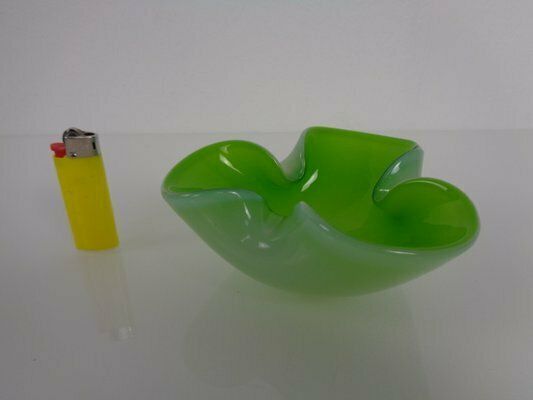 Green Sommerso Murano Glass Ashtray, Italy, 1960s photo vinterior