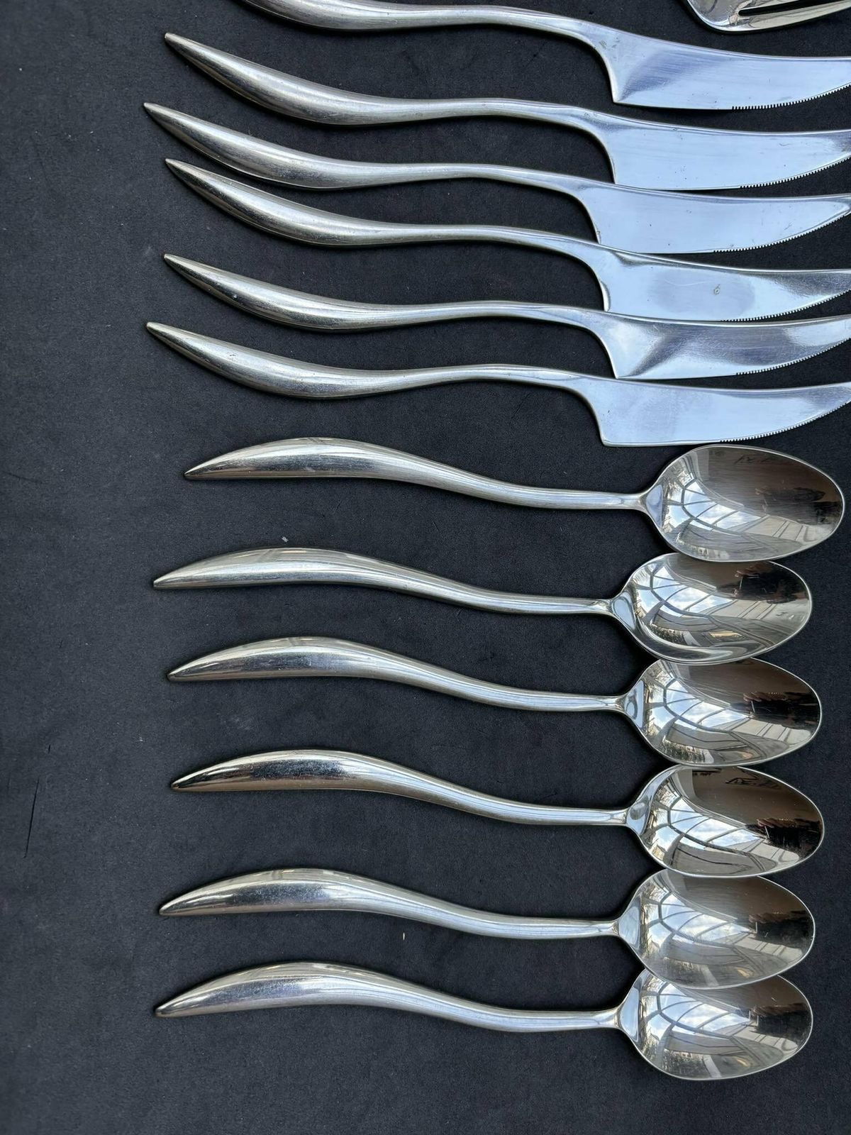 Flatware Twist Cutlery Twisted Set 18 Decor Medieval Viking Postmodern Flatware Handmade 6 Couple Gift Wedding photo vintage