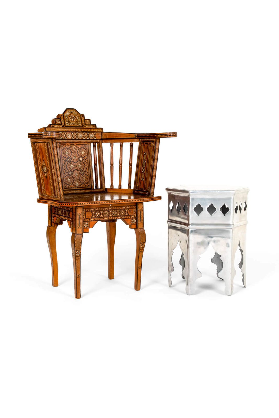 648.0 Moorish Side Table, Early 20th Century photo