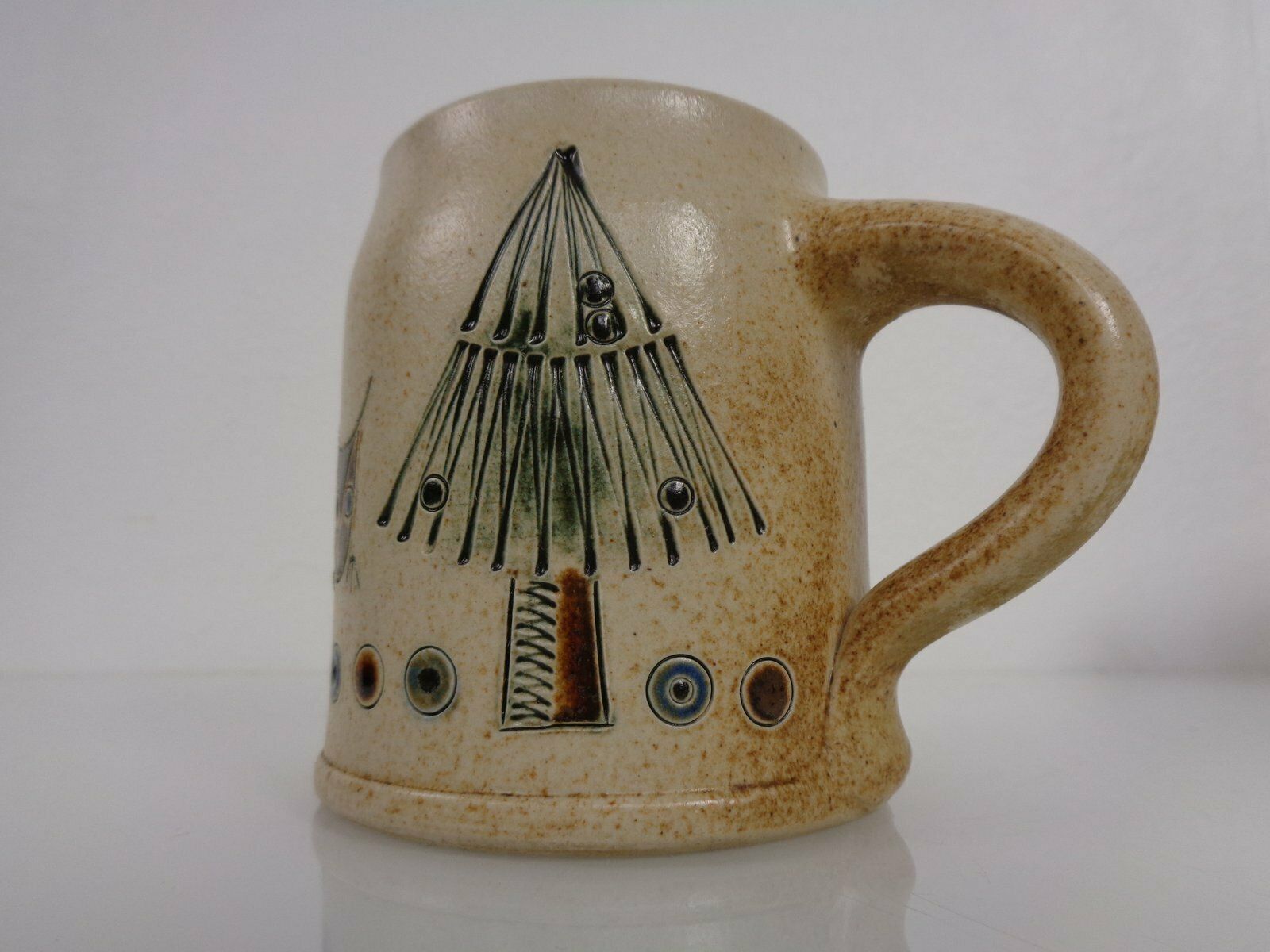 1247.0 Studio Ceramic Breakfast Plates & Coffee Mug By Heinz Theo Dietz, 1960s, Set Of 12 photo