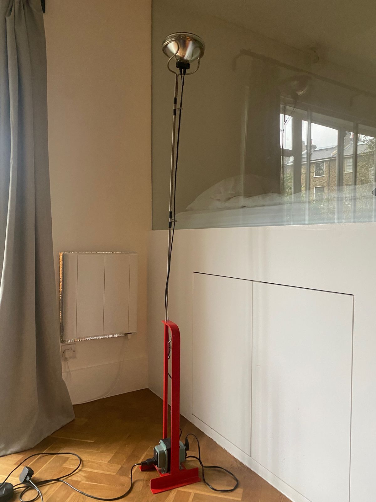 Red Toio Floor Lamp Designed By  Achille And Pier Giacomo Castiglioni , 1962 photo furniture