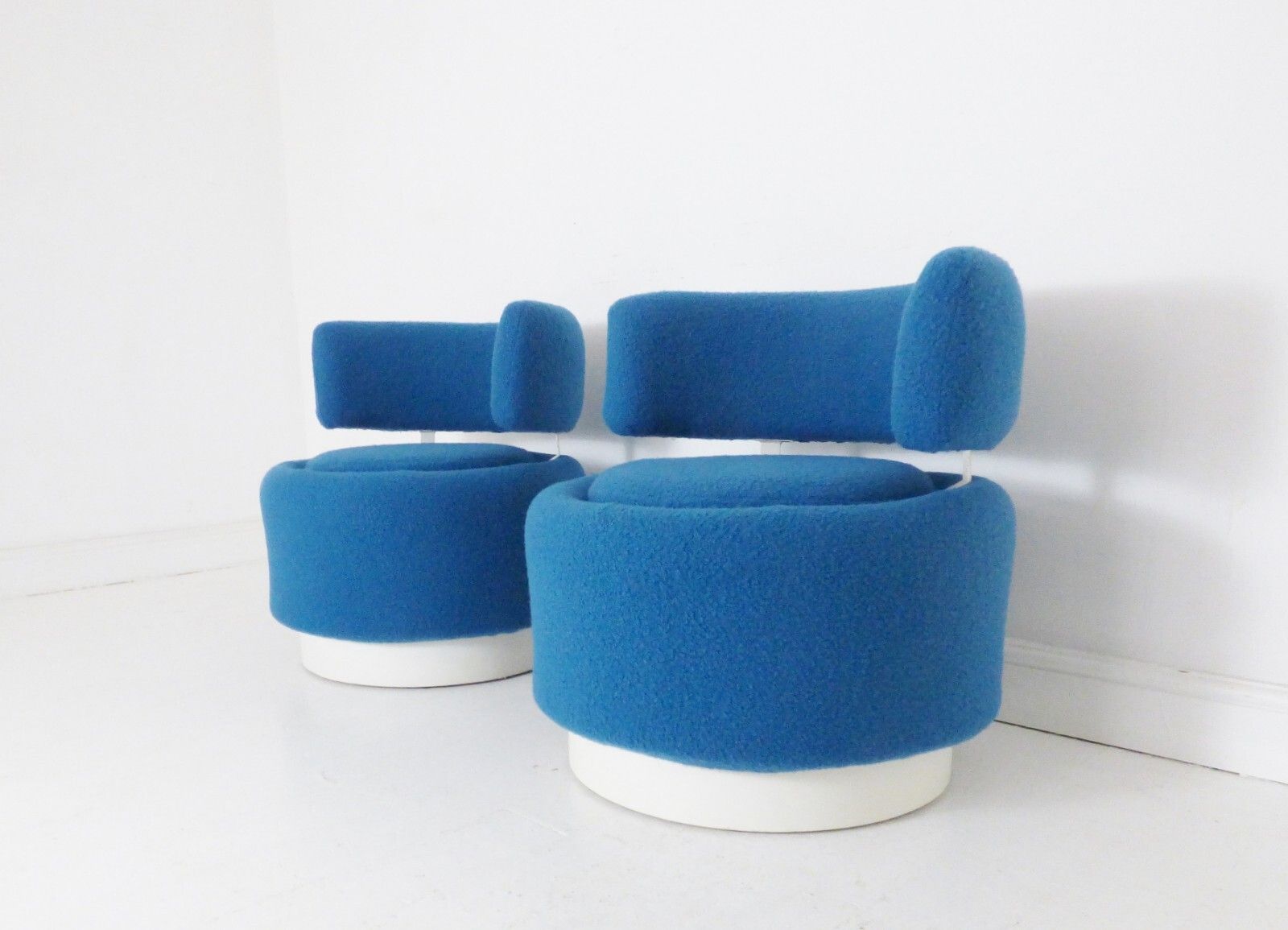 Stunning Pair Of Vintage Space Age French Pod Chairs 1970's photo furniture