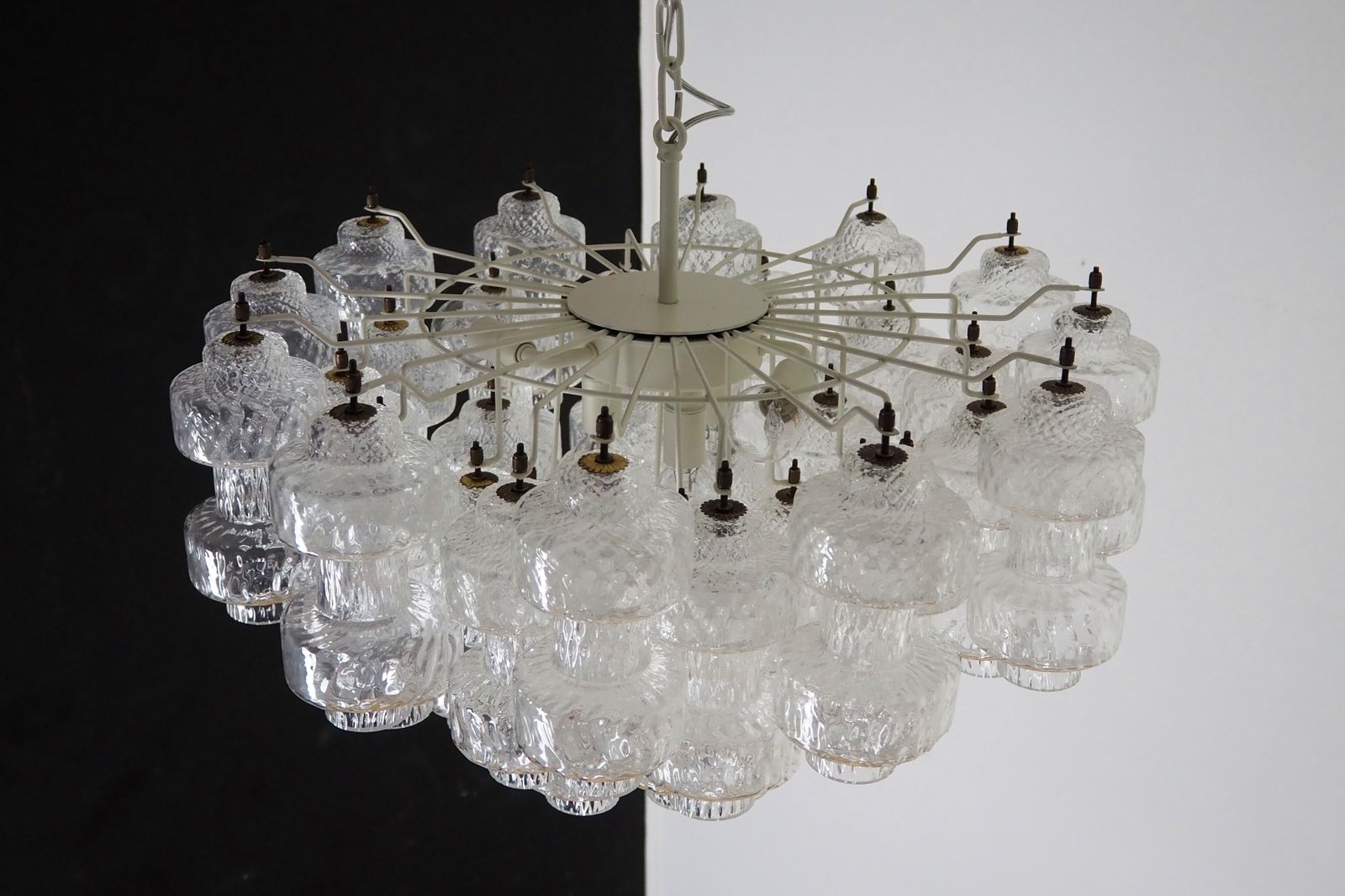 photo vinterior Rare Fantastic Murano Glass Manubri   37 Clear Glasses