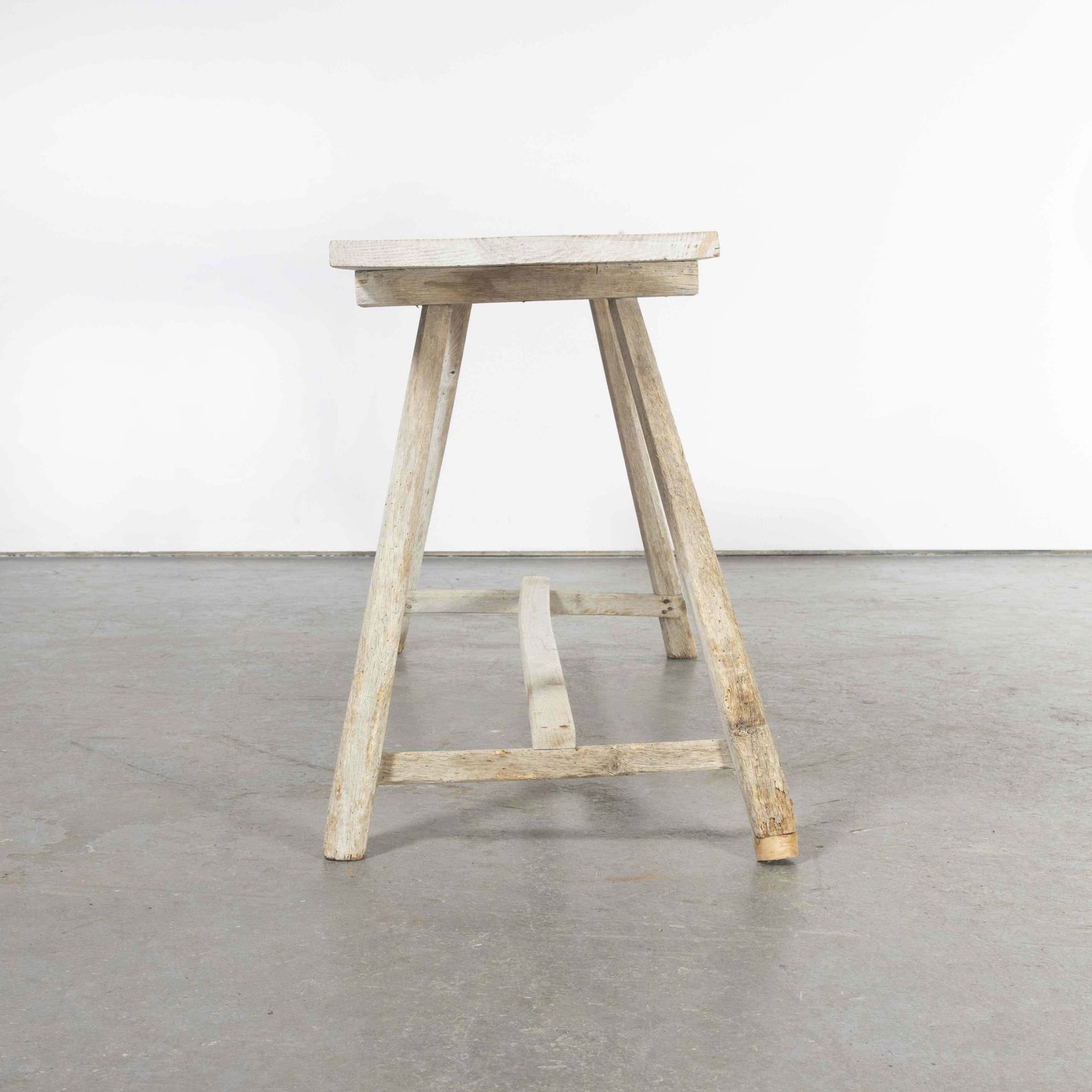 19th Century Original French Washing Table Scrubbed And Bleached Top photo furniture