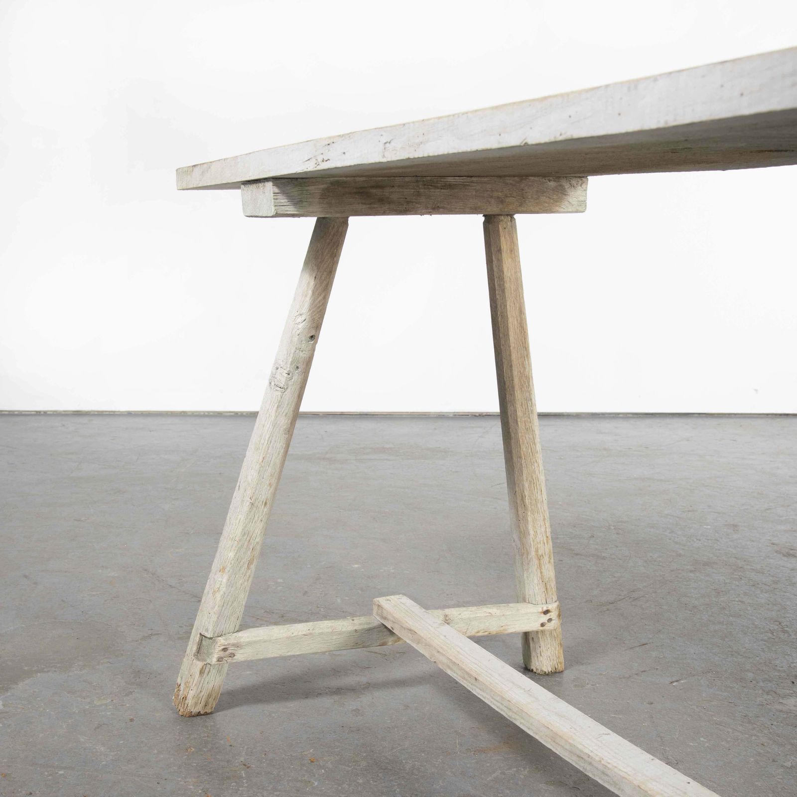 19th Century Original French Washing Table Scrubbed And Bleached Top photo 810.0