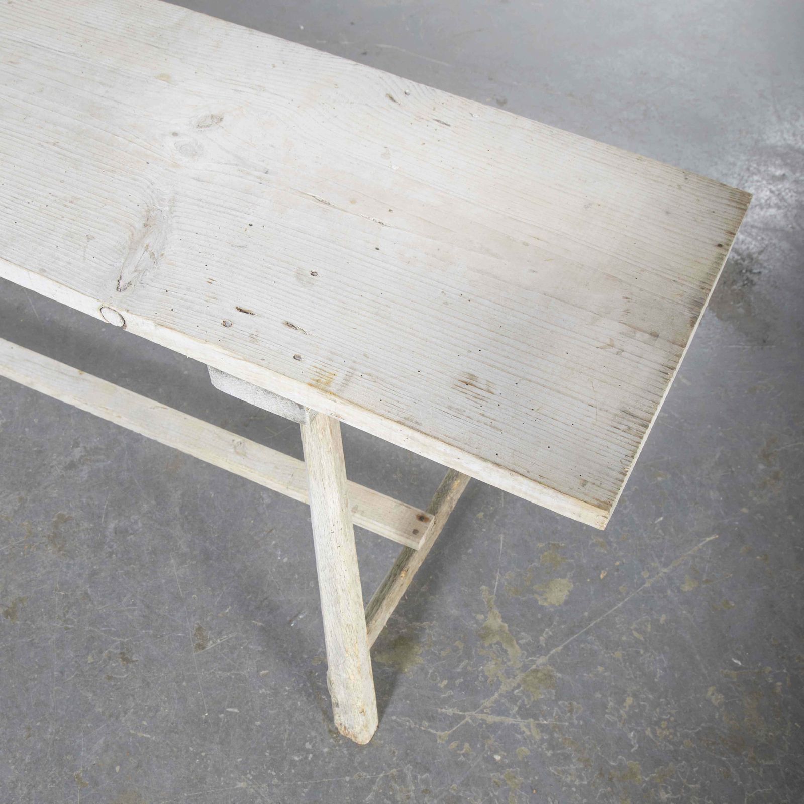 19th Century Original French Washing Table Scrubbed And Bleached Top photo buy