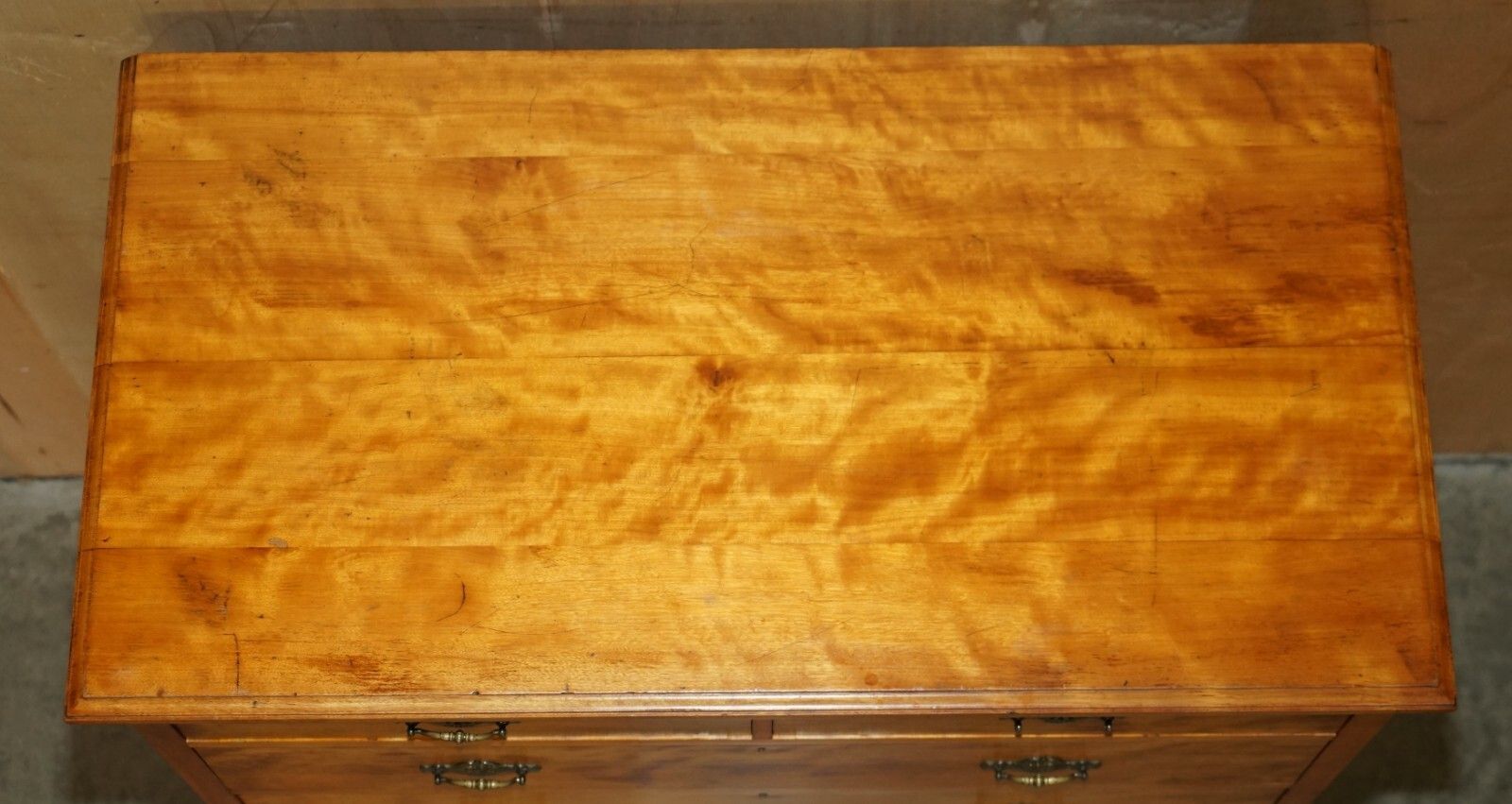 5950.0 Very Rare Antique Victorian Howard & Son's Stamped Victorian Chest Of Drawers photo