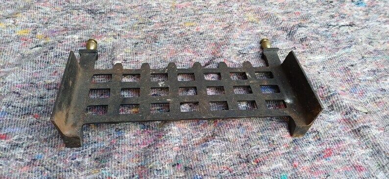 Stunning Vintage Iron & Brass Fireplace Front – Restored Elegance For Your Hearth photo buy