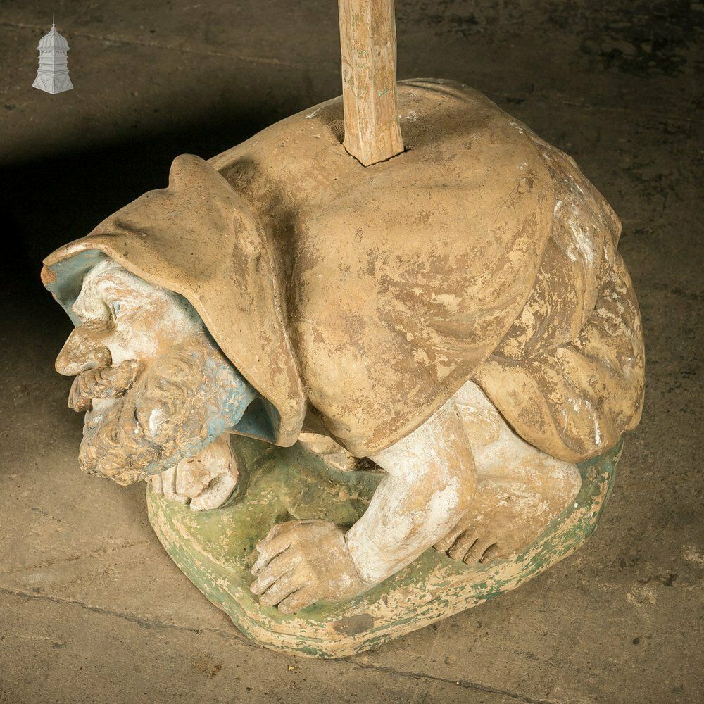 Garden Decor Terracota German Gnomes, 19th C Garden Plinths photo