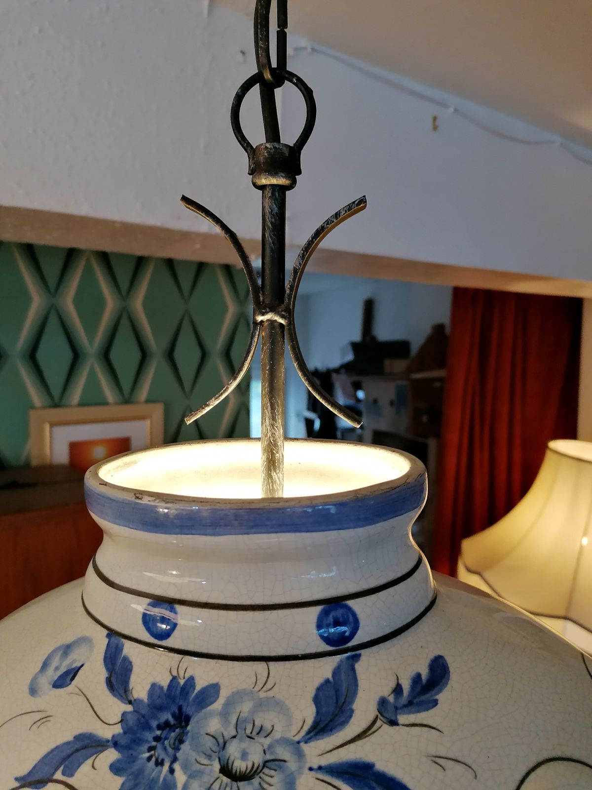 Vintage Pendant Light    Superb Dutch Design. Lovely!   £125 Ref 5190 photo buy