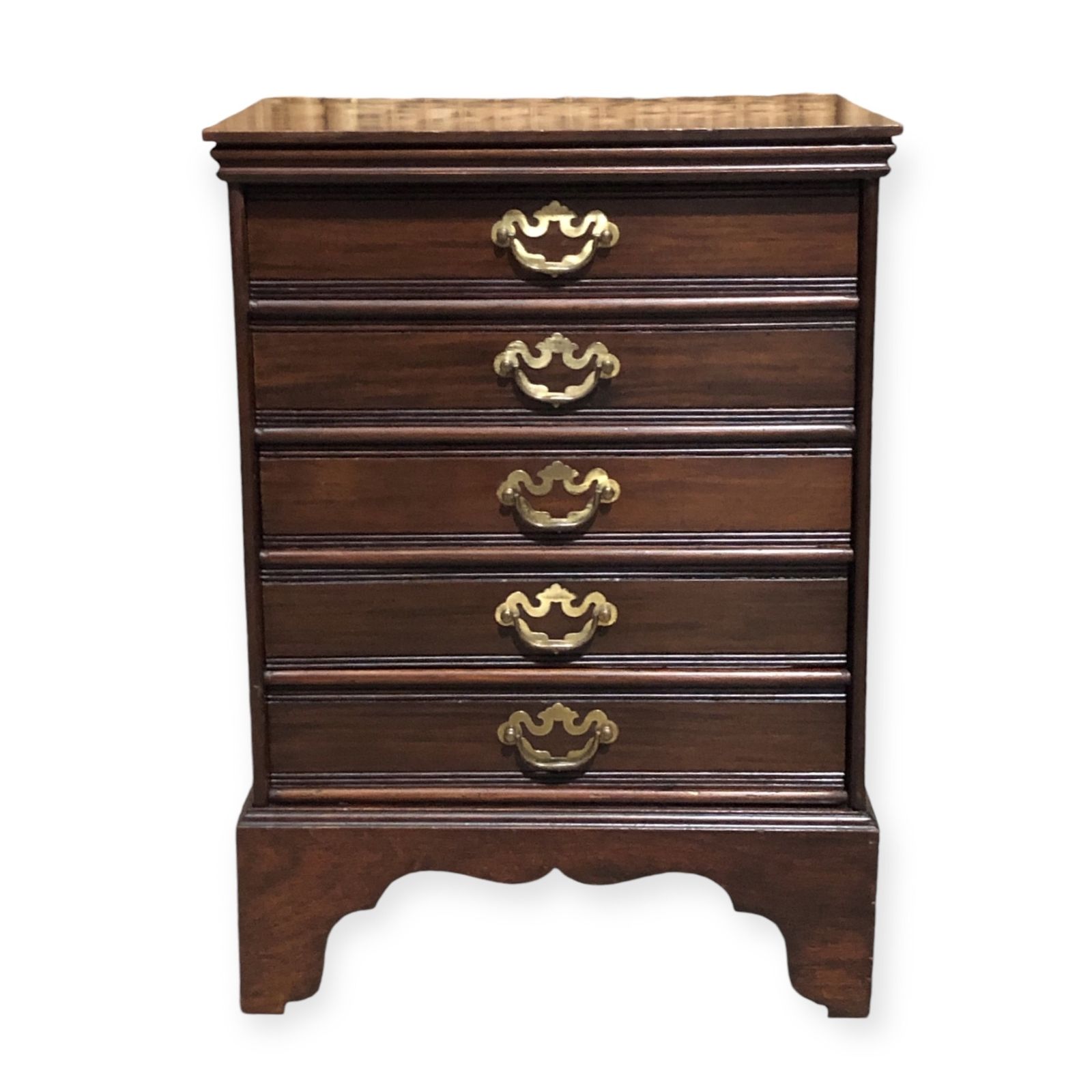 Handsome Antique Dwarf Music Cabinet / Small Music Chest photo furniture