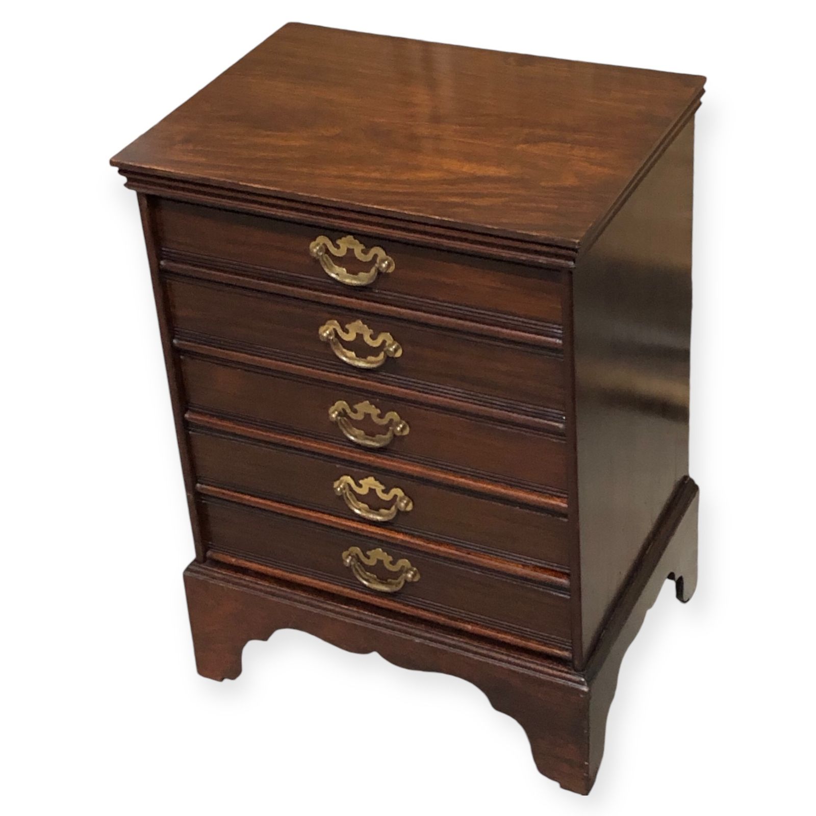 Handsome Antique Dwarf Music Cabinet / Small Music Chest photo for sale