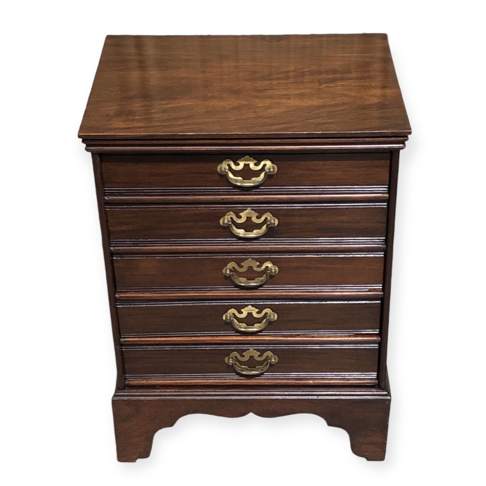 Handsome Antique Dwarf Music Cabinet / Small Music Chest