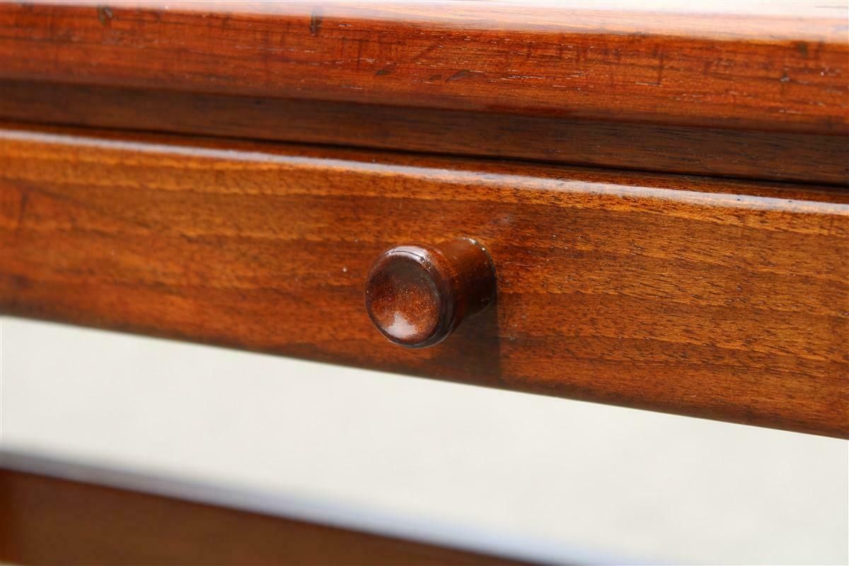 Small Walnut And Laminate Desk With Drawers Gio Ponti 1950 With Authentication photo for sale