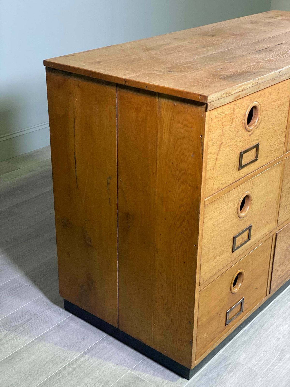 Large Chest Of Drawers, Oak photo vintage
