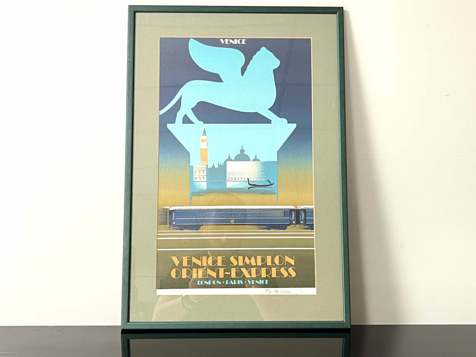 Pierre Félix Masseau, Limited Edition Orient Express Lithograph photo furniture
