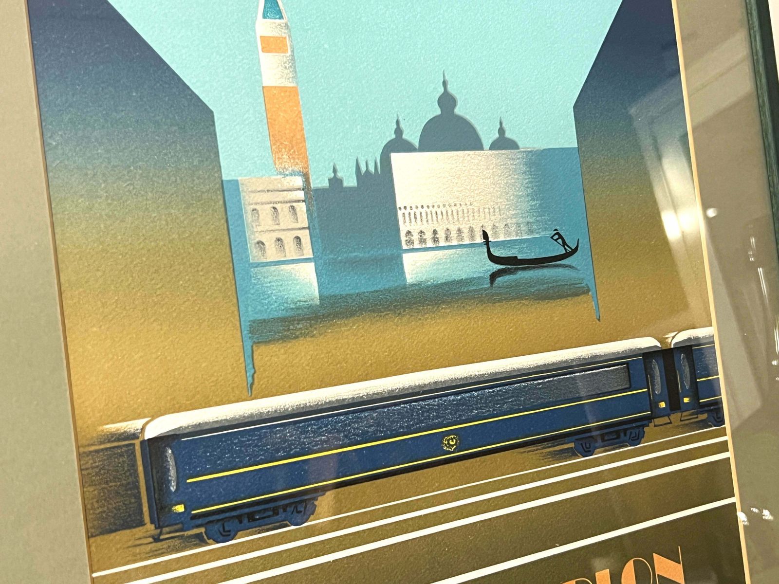Pierre Félix Masseau, Limited Edition Orient Express Lithograph photo Art