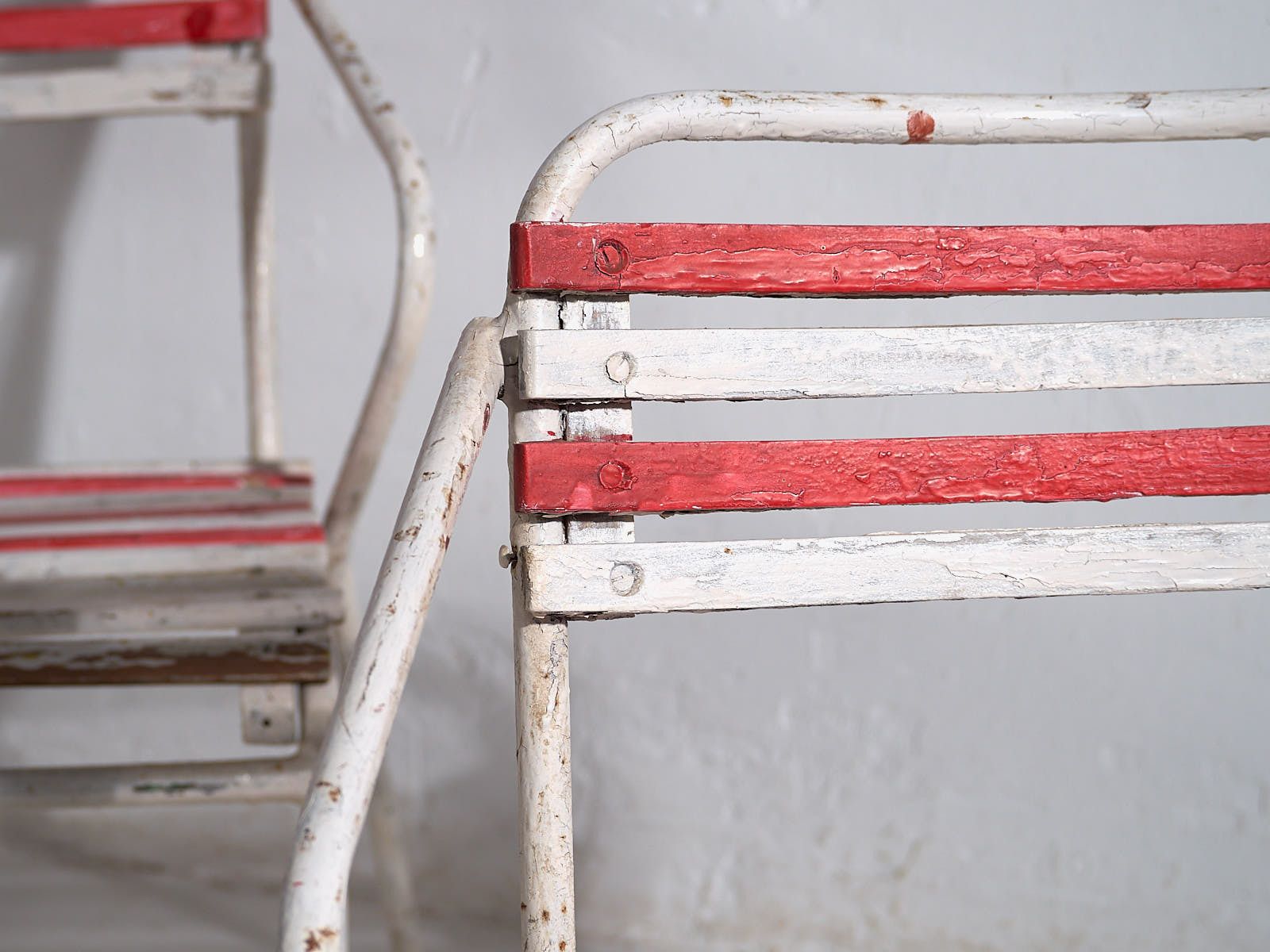 Antique Outdoor Chairs (C.1920). Set Of 2 Pieces photo for sale