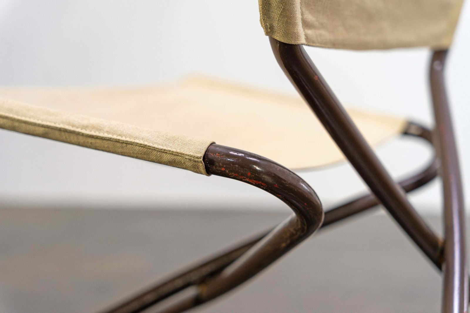 photo vintage Four Z Down Folding Lounge Chairs And Table By Erik Magnussen, Torben ørskov