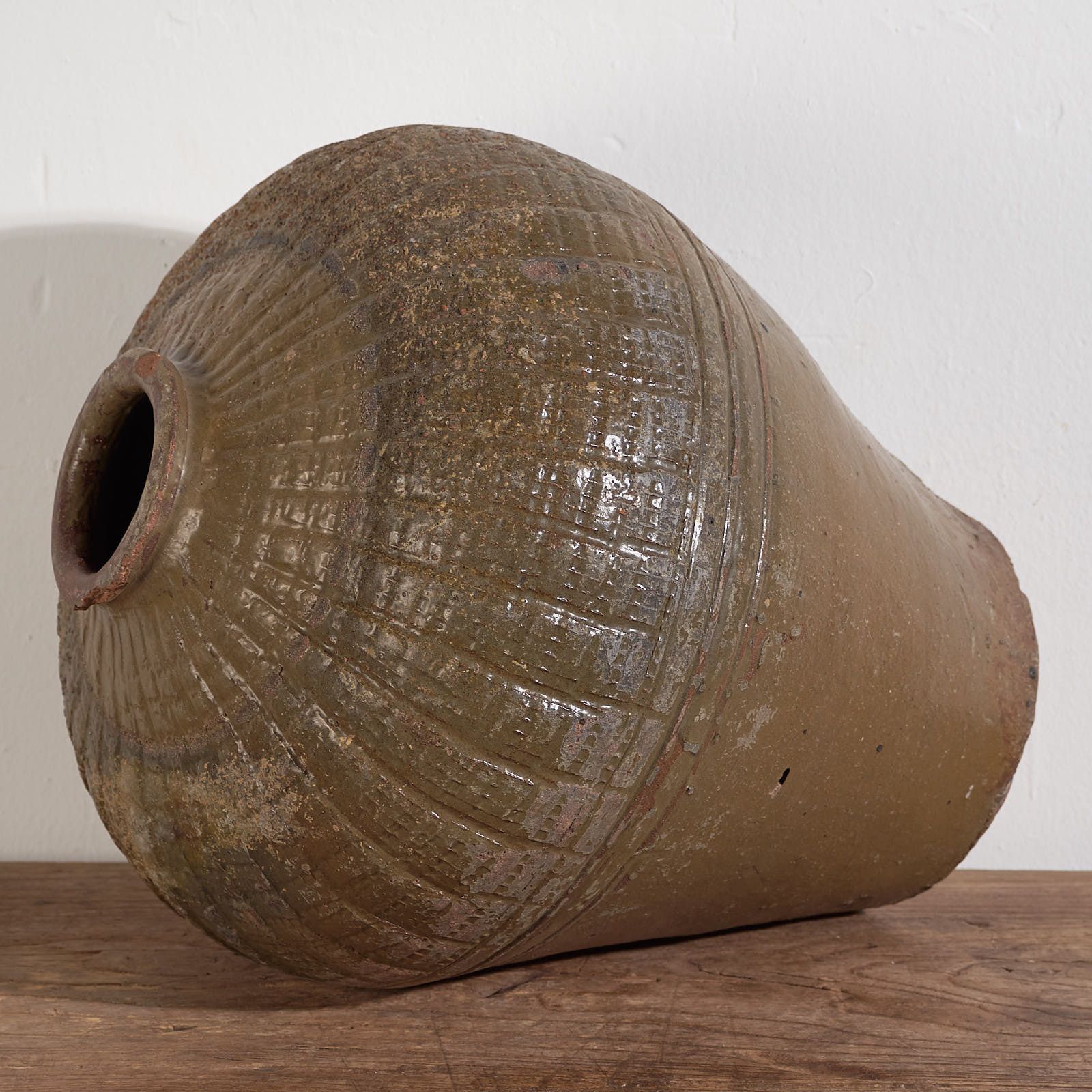 Antique Wabi Sabi Style Ceramic Vase (C.1900) #1
