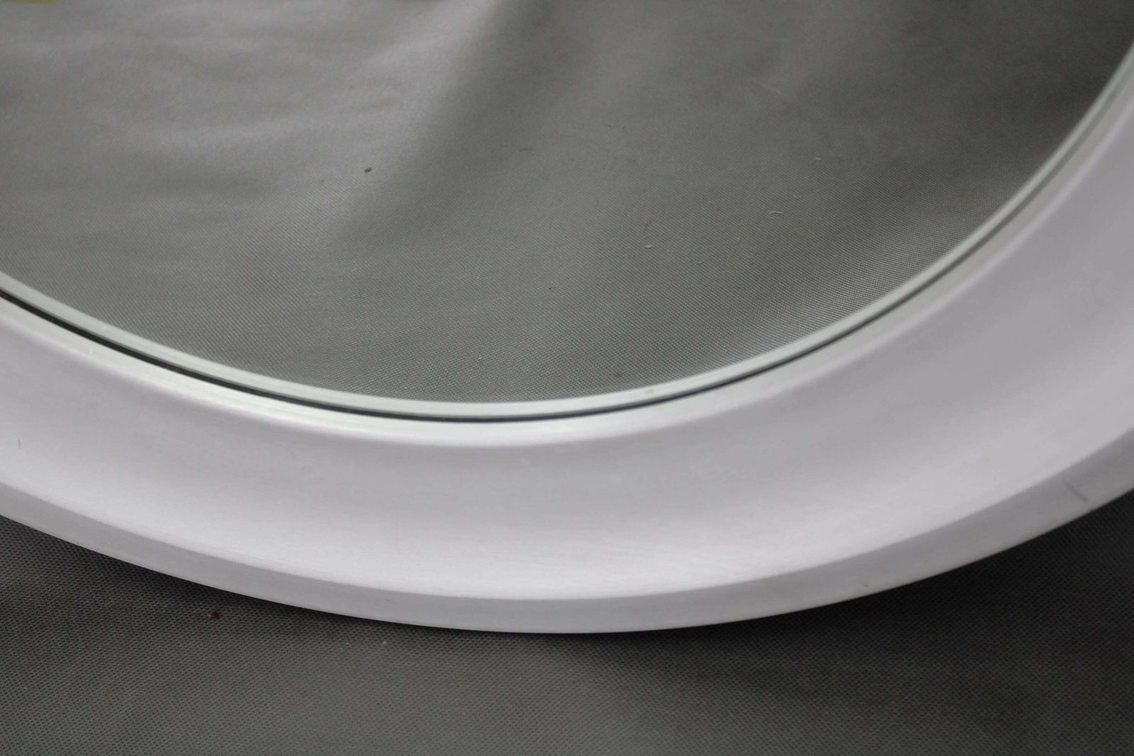 1970s Italian Round Aluminium Mirror photo buy