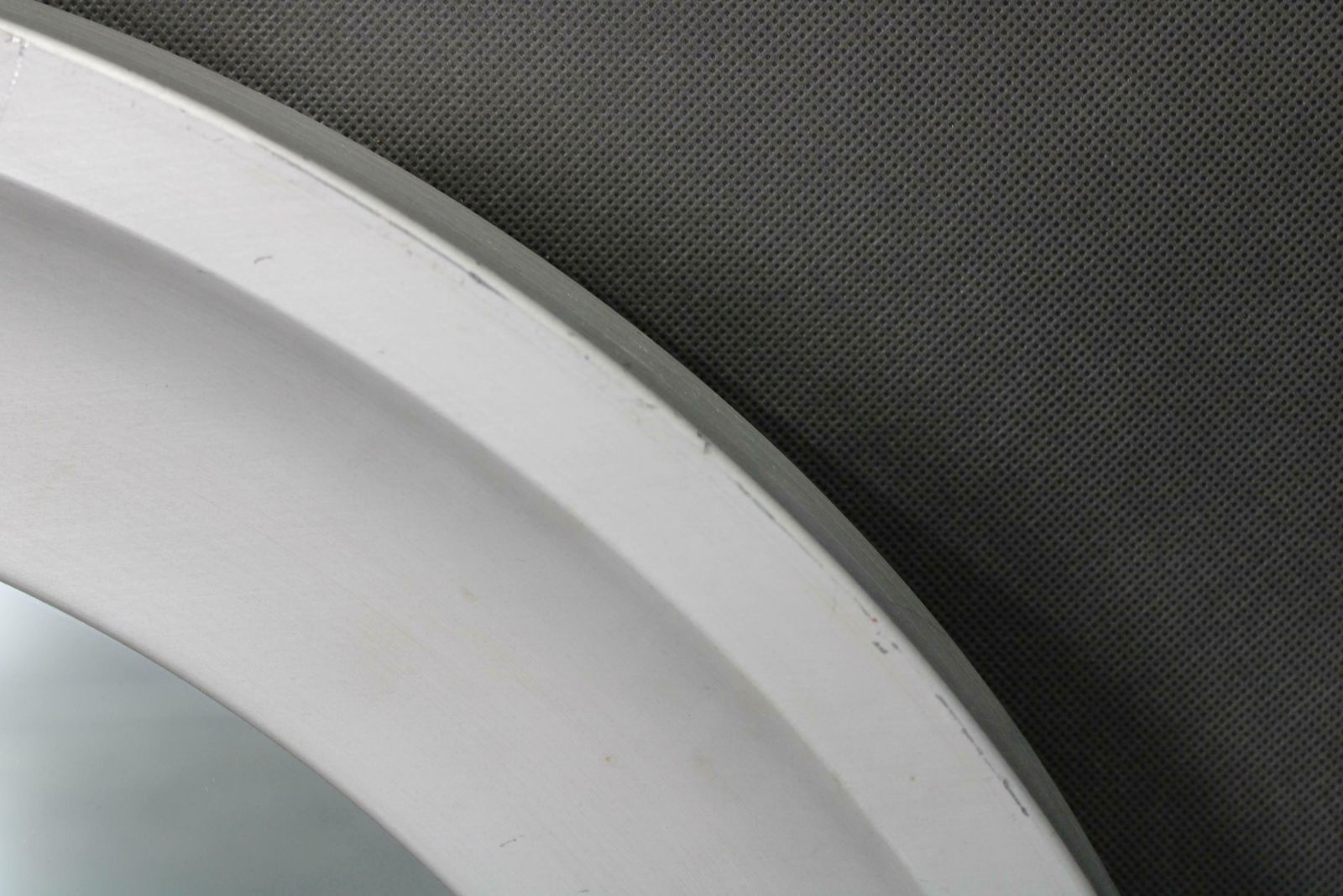 1970s Italian Round Aluminium Mirror photo vintage