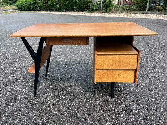 Vintage Desk By Louis Paolozzi, 1950s photo furniture