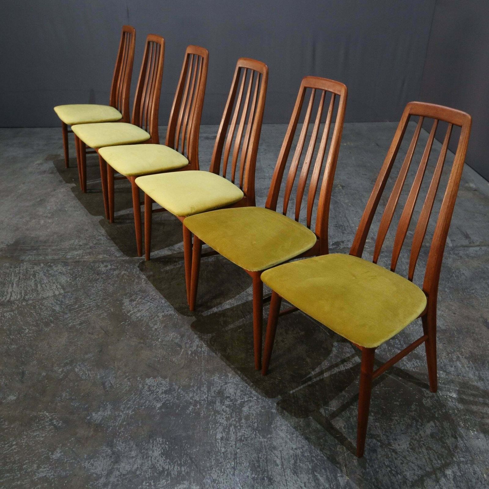 Koefoeds Hornslet Eva Dining Chairs By Niels Koefoed, Set Of Six photo for sale