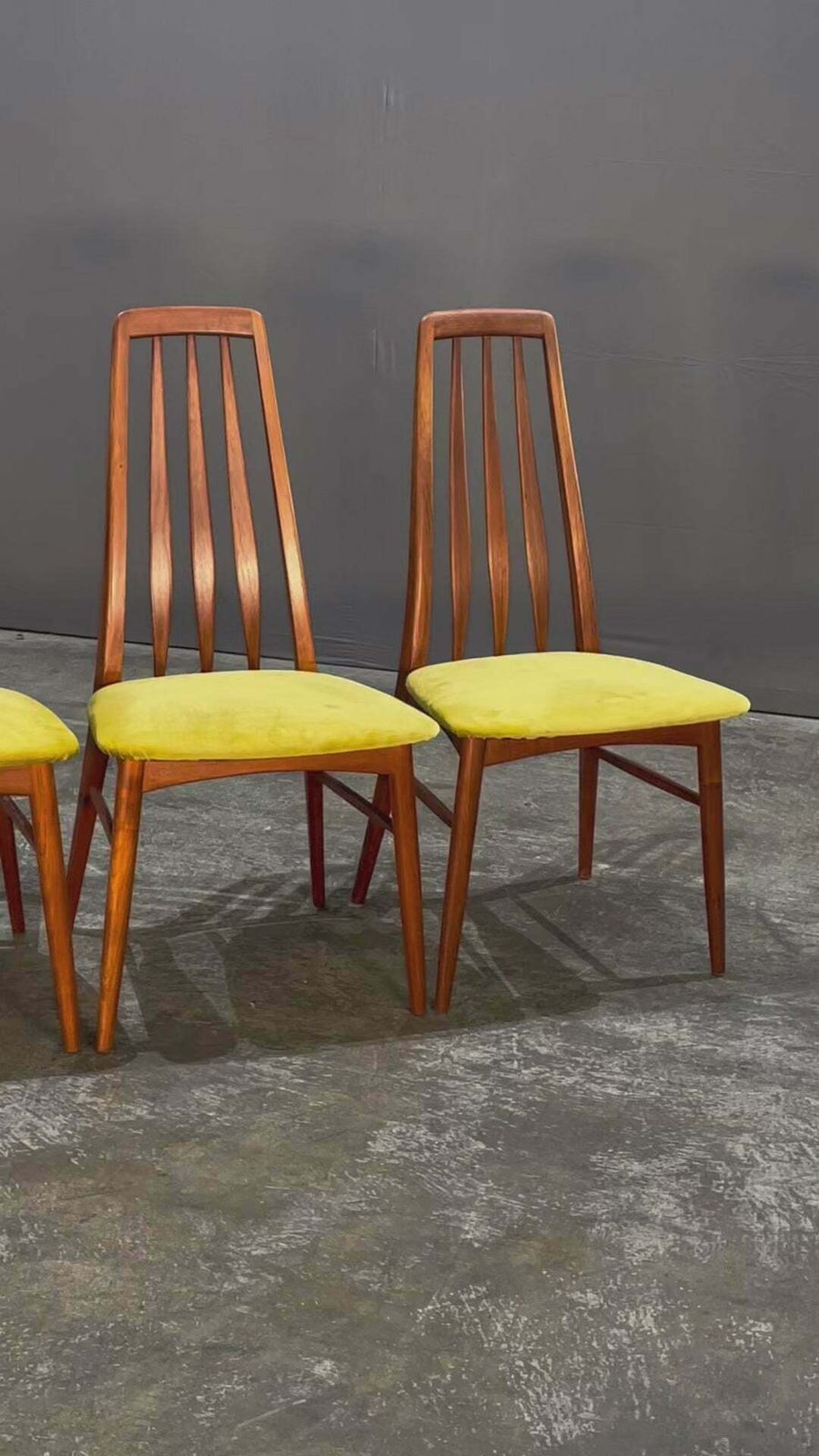 Furniture Koefoeds Hornslet Eva Dining Chairs By Niels Koefoed, Set Of Six photo
