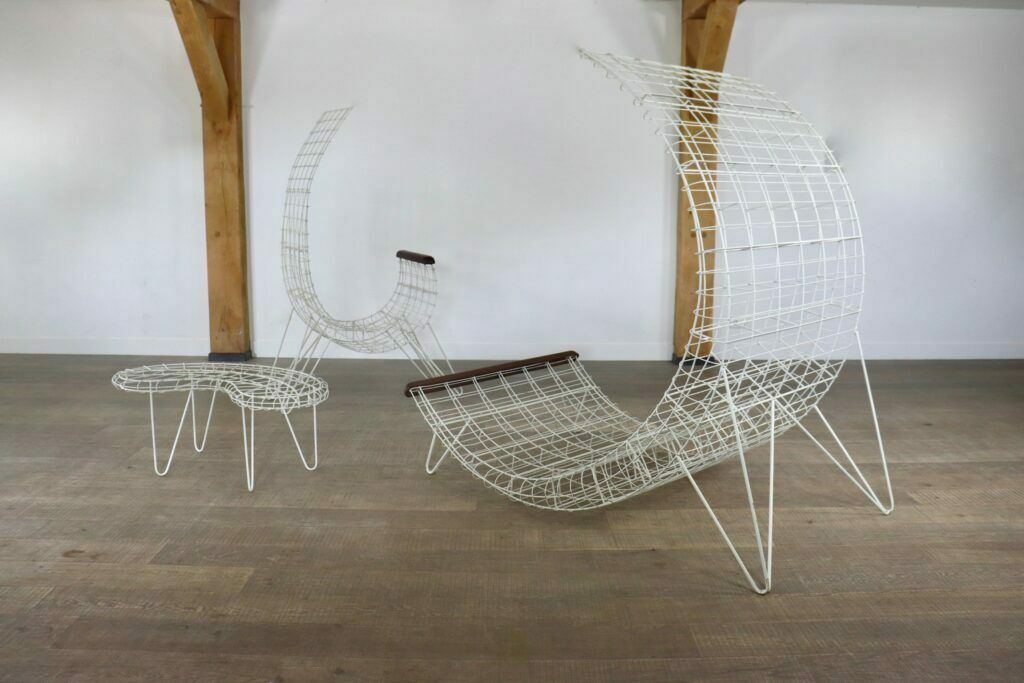Mid Century Sculptural Garden Set, Italy 1970s photo Garden Furniture