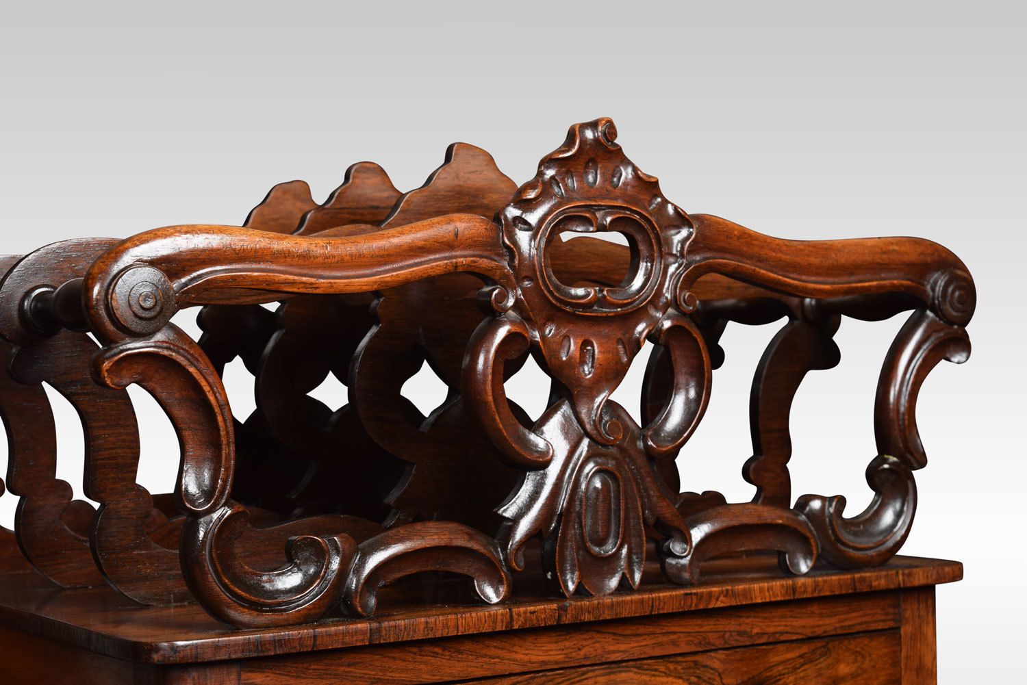 Early Victorian Rosewood Canterbury photo for sale