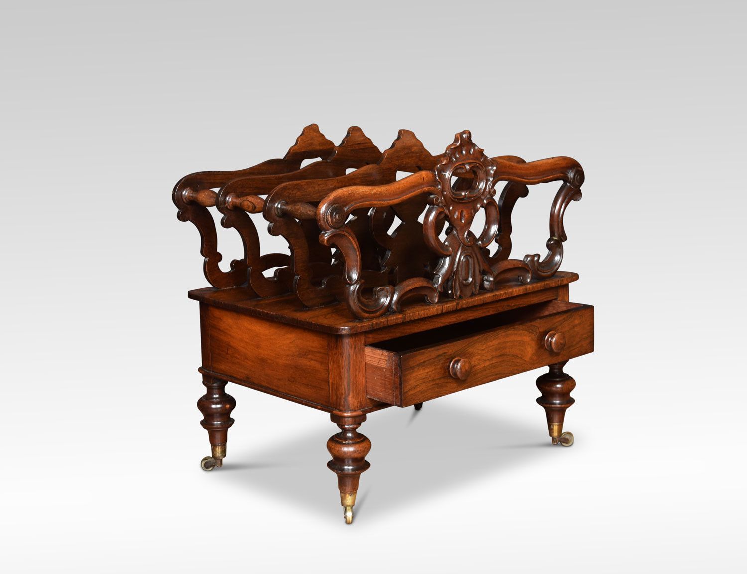 Early Victorian Rosewood Canterbury photo Home Decor
