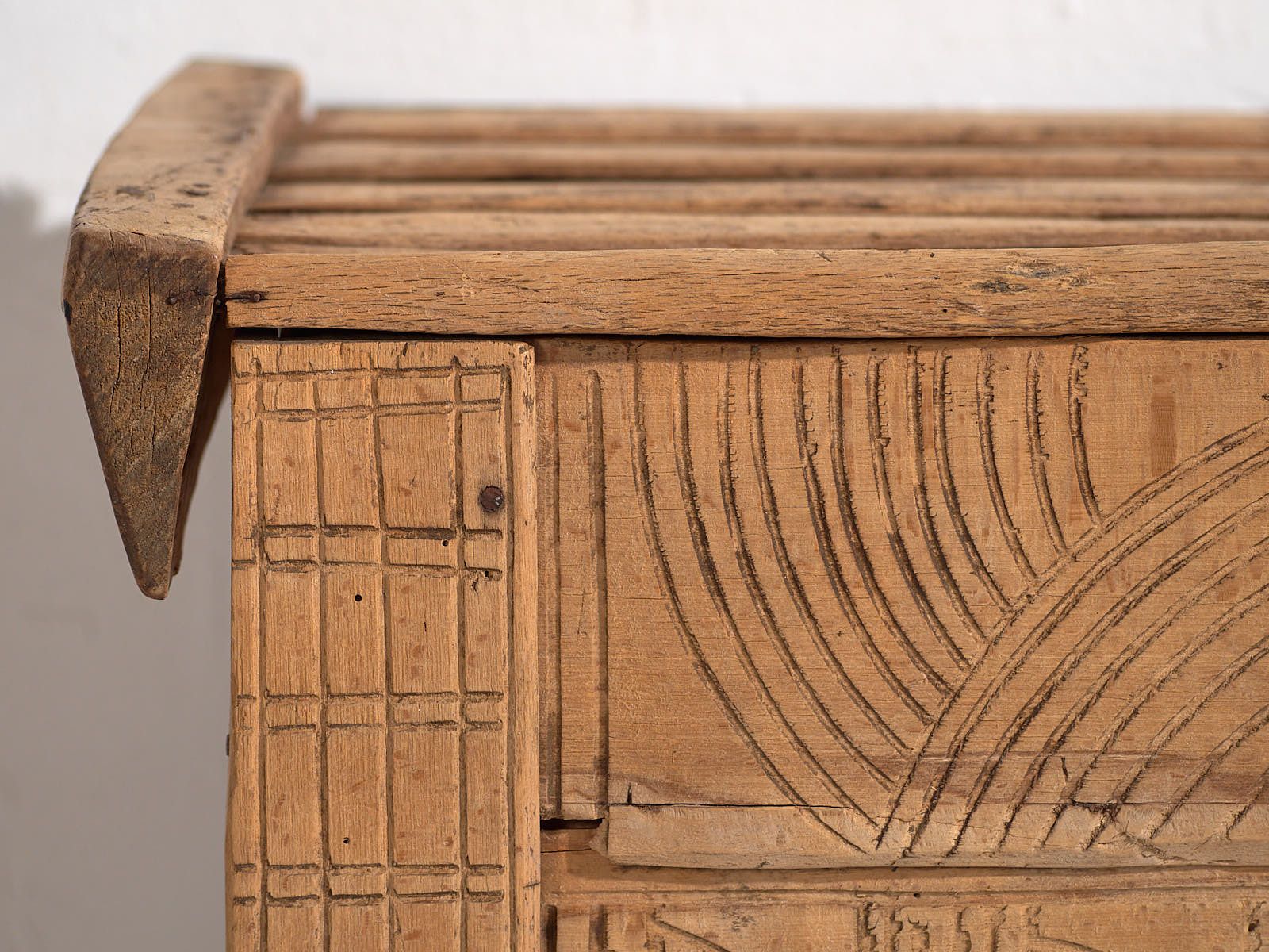 photo for sale Carved Primitive Style Antique Chest (C.1920) #51