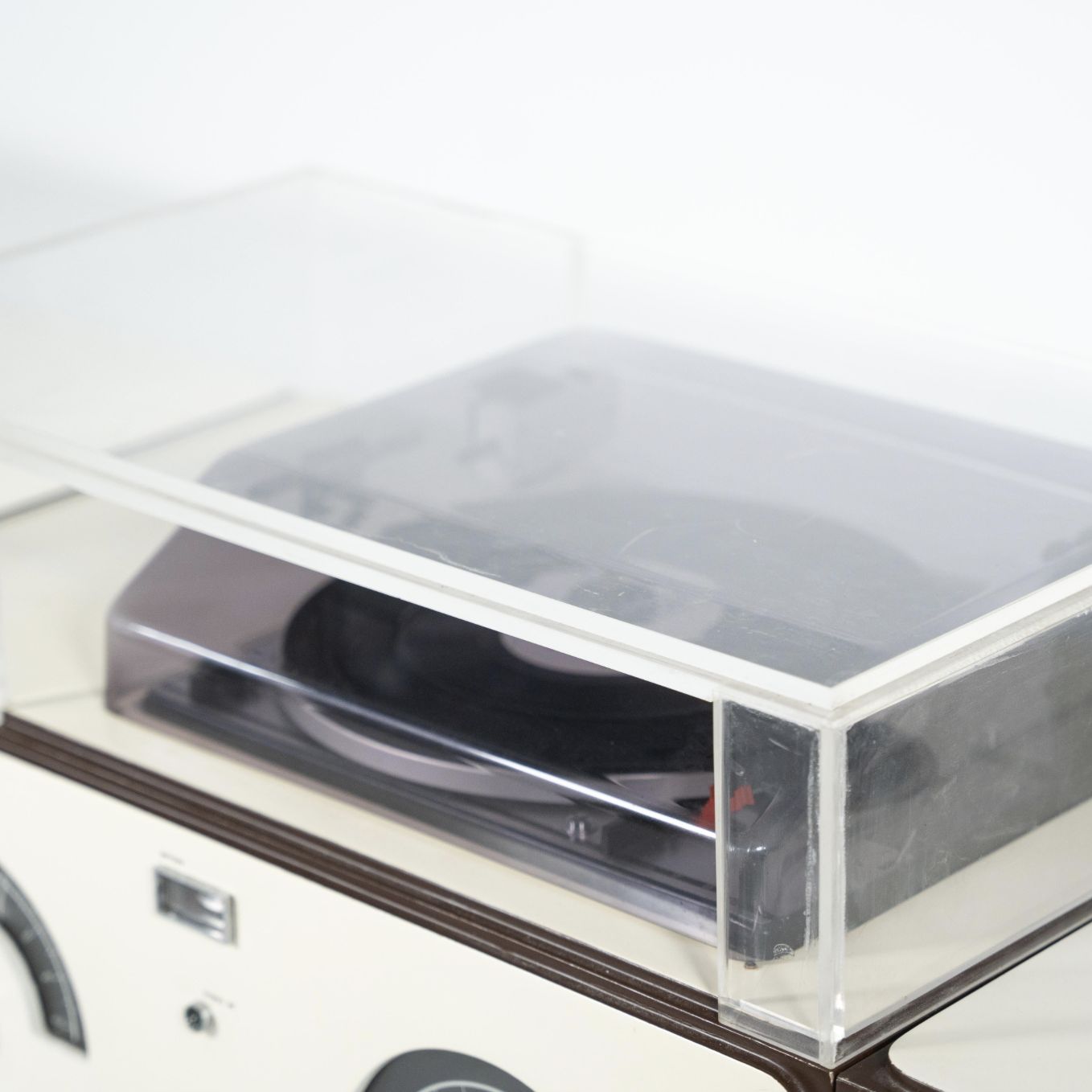 White Record Player Brionvega By Achille & Pier Giacomo Castiglioni, 1960s photo for sale