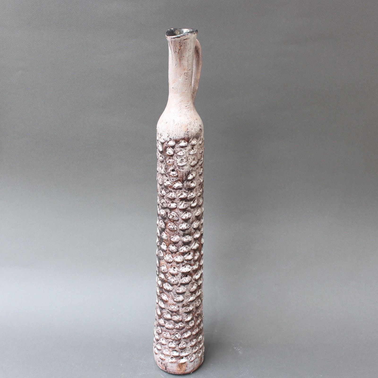 Decorative Elongated Ceramic Flower Vase By Jacques Pouchain (Circa 1950s) photo 1260.0