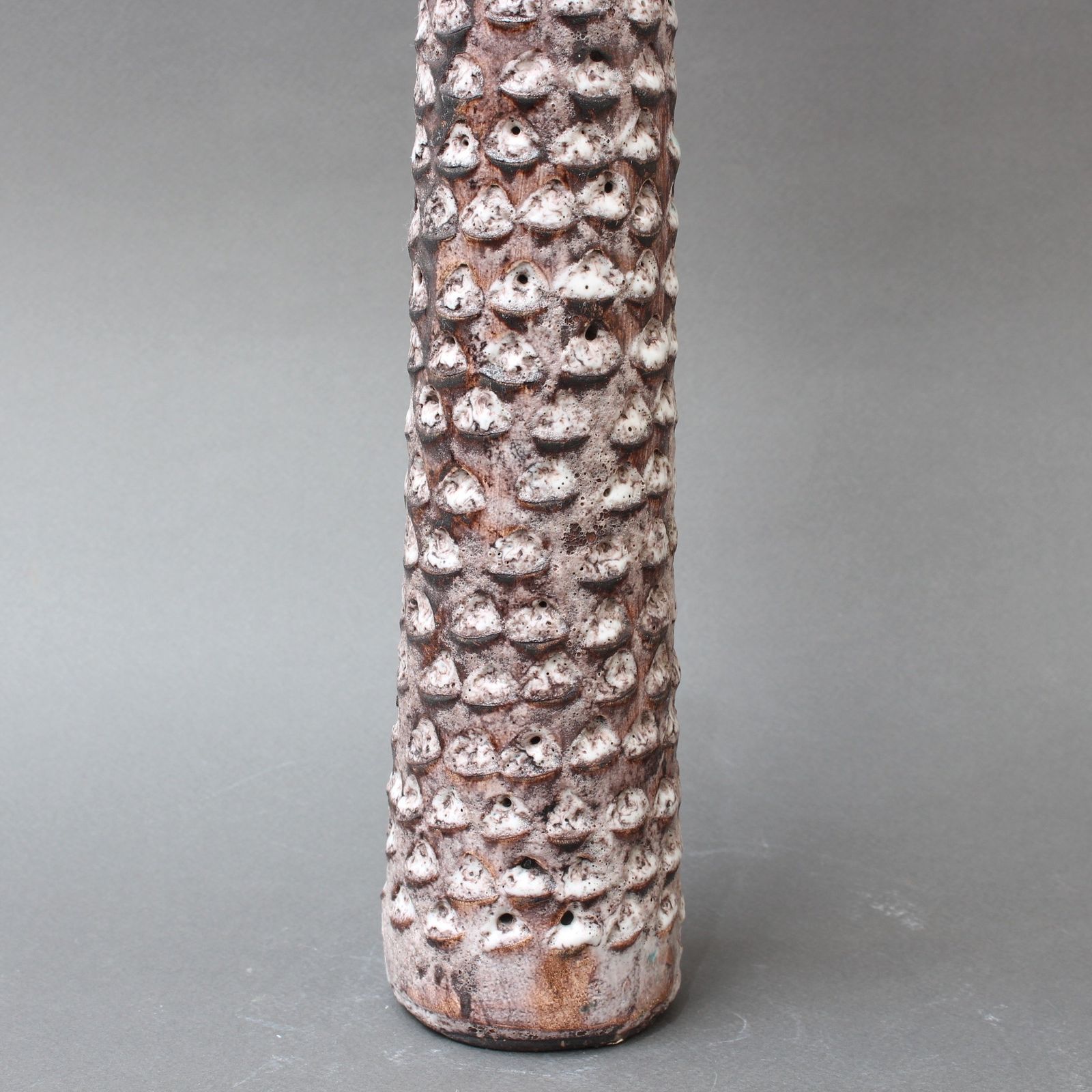 photo for sale Decorative Elongated Ceramic Flower Vase By Jacques Pouchain (Circa 1950s)