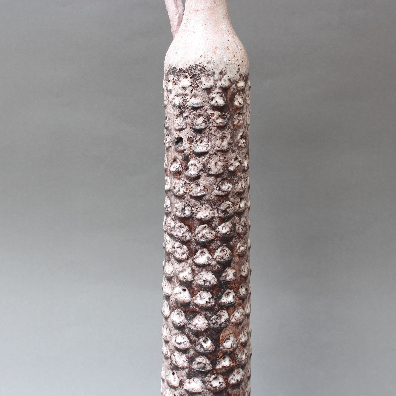 1260.0 Decorative Elongated Ceramic Flower Vase By Jacques Pouchain (Circa 1950s) photo