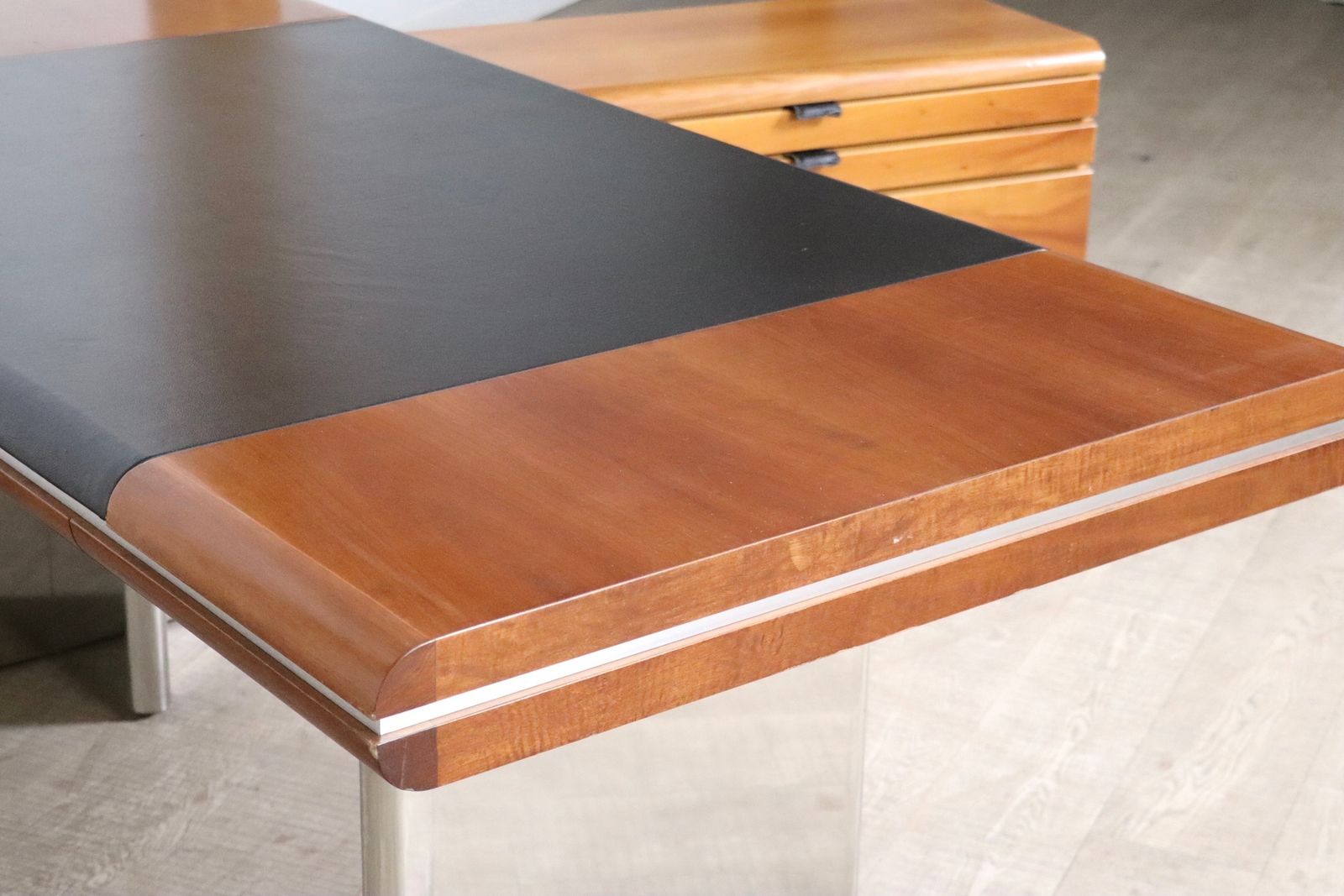 photo for sale Hans Von Klier For Skipper Executive Desk And Credenza, Italy, 1970s