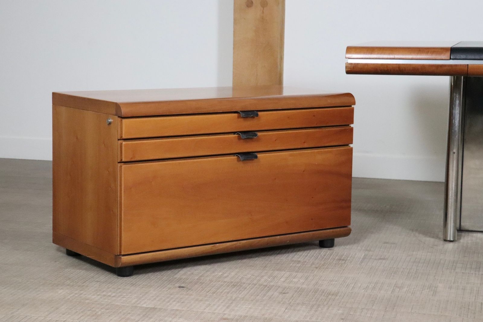 Furniture Hans Von Klier For Skipper Executive Desk And Credenza, Italy, 1970s photo