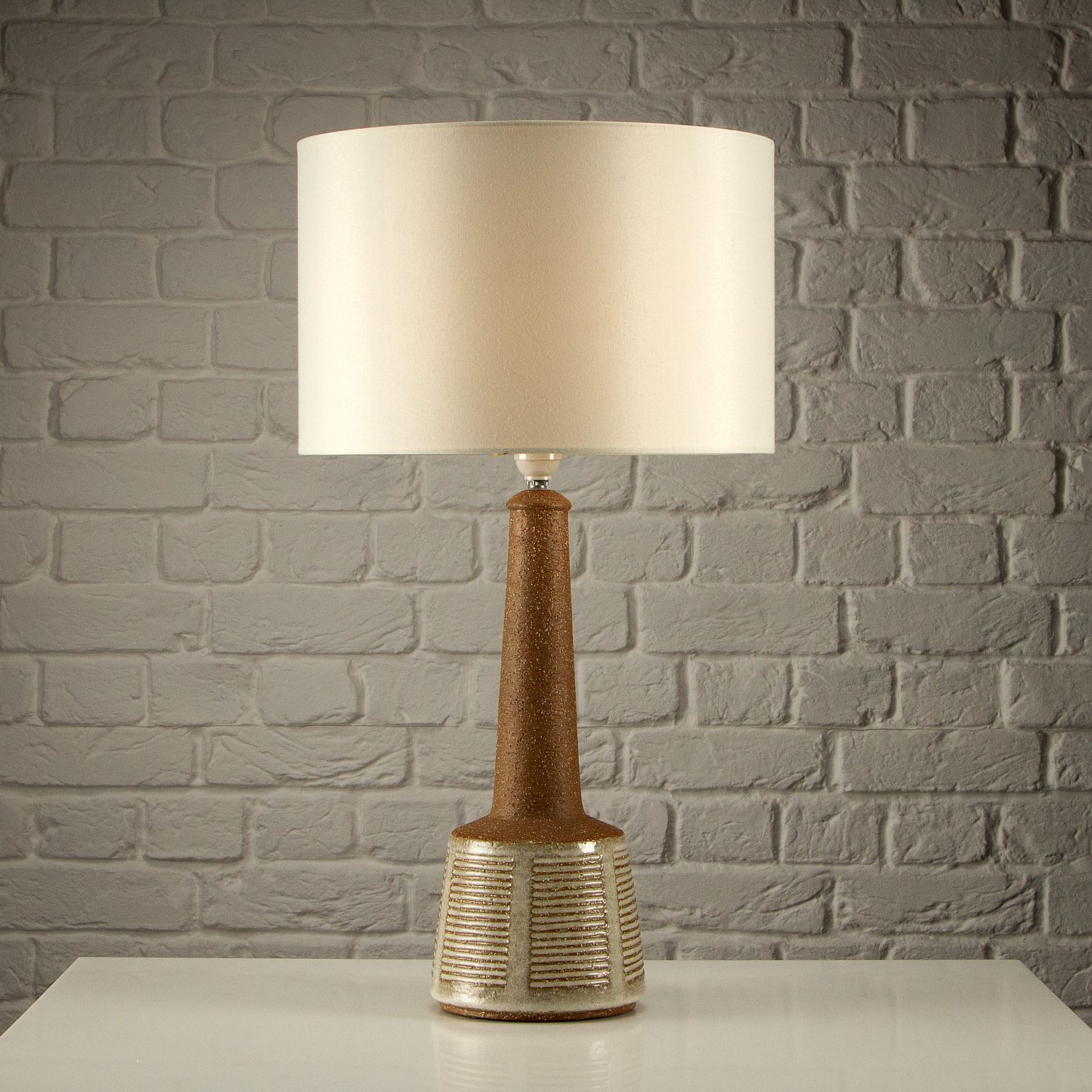 Model Dl337 Stoneware Lamp By Esben Klint For Palshus, Denmark, 1960s photo vinterior