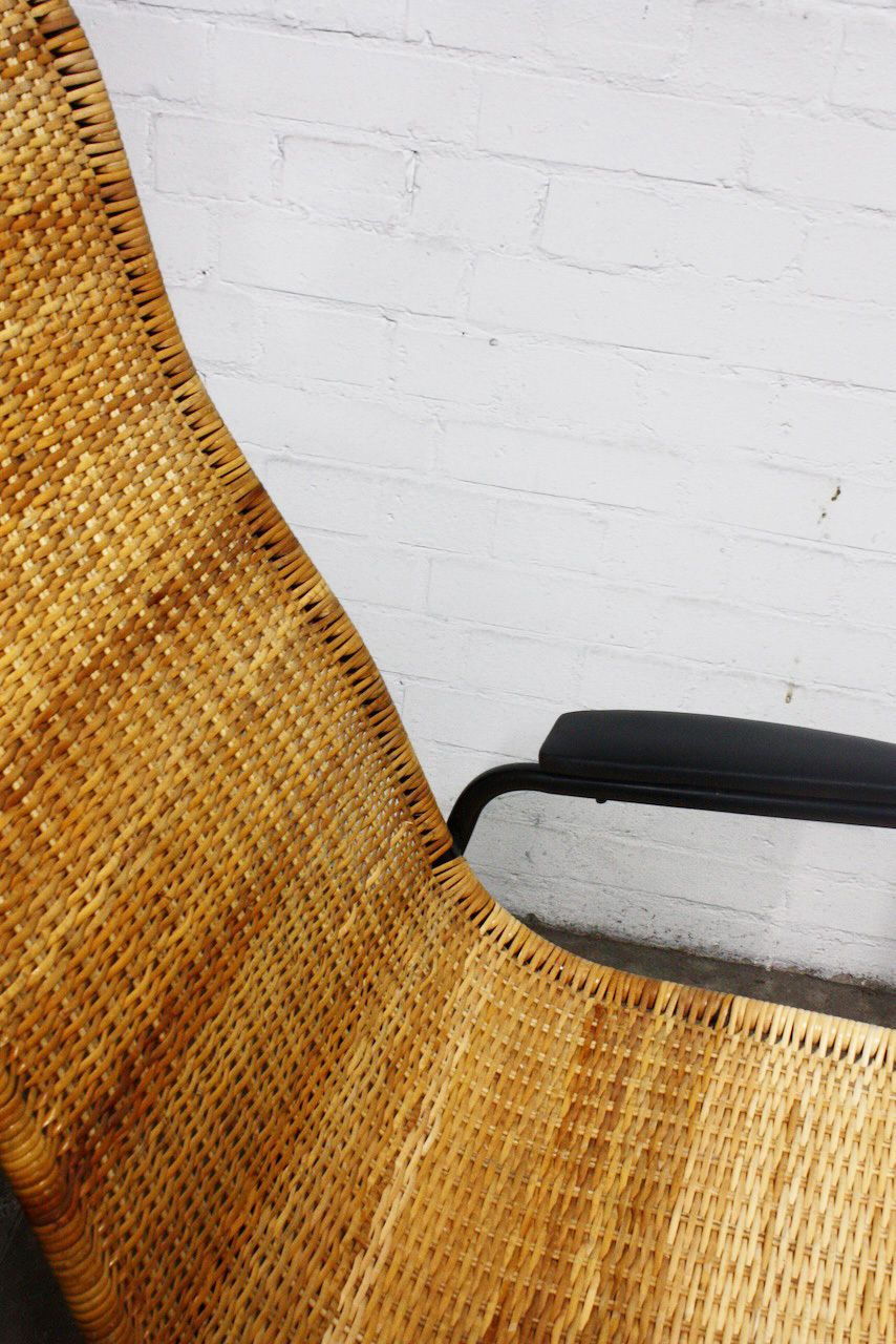 1960s Cane Lounger And Foot Stool By Alf Svensson For Ljungs Industrier Ab photo furniture